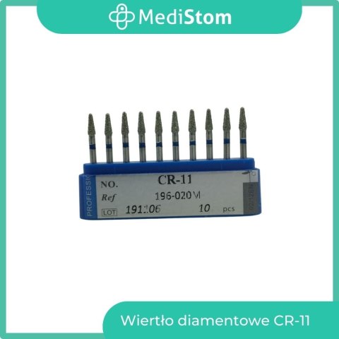 Wiertło Diamentowe CR-11 196-020M; (niebieskie); 10 szt. Wiertło Diamentowe CR-11 196-020M; (niebieskie); 10 szt.
