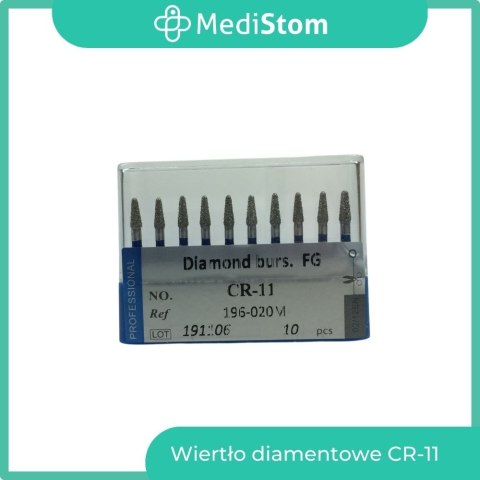 Wiertło Diamentowe CR-11 196-020M; (niebieskie); 10 szt.