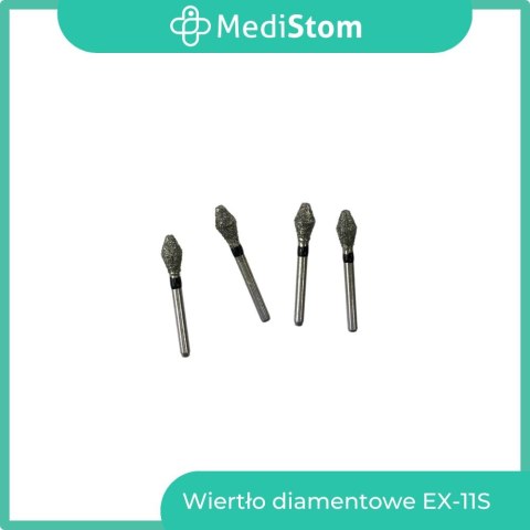 Wiertło Diamentowe EX-11S 038-032S; (czarne); 10 szt. Wiertło Diamentowe EX-11S 038-032S; (czarne); 10 szt.