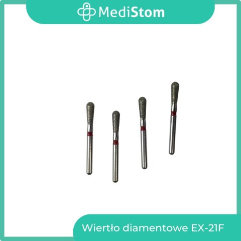 Wiertło Diamentowe EX-21F 237-021F; (czerwone); 10 szt. Wiertło Diamentowe EX-21F 237-021F; (czerwone); 10 szt.
