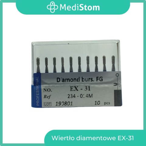 Wiertło Diamentowe EX-31 234-014M; (niebieskie); 10 szt. Wiertło Diamentowe EX-31 234-014M; (niebieskie); 10 szt.