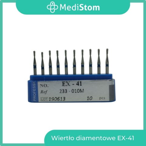 Wiertło Diamentowe EX-41 233-010M; (niebieskie); 10 szt. Wiertło Diamentowe EX-41 233-010M; (niebieskie); 10 szt.