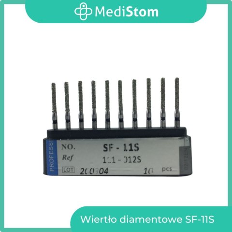 Wiertło Diamentowe SF-11S 111-012S; (czarne); 10 szt. Wiertło Diamentowe SF-11S 111-012S; (czarne); 10 szt.
