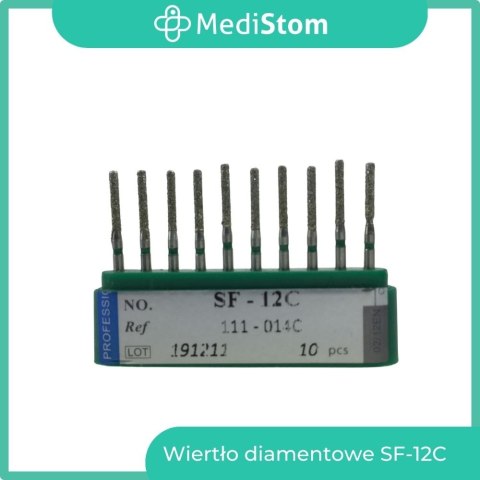 Wiertło Diamentowe SF-12C 111-014C; (zielone); 10 szt. Wiertło Diamentowe SF-12C 111-014C; (zielone); 10 szt.