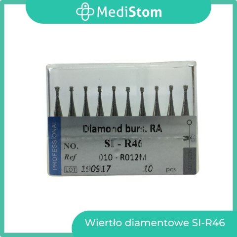 Wiertło Diamentowe SI-R46 010-R012M; (niebieskie); 10 szt. Wiertło Diamentowe SI-R46 010-R012M; (niebieskie); 10 szt.