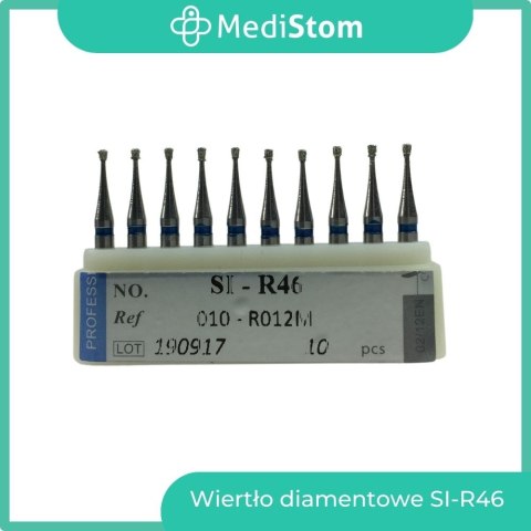 Wiertło Diamentowe SI-R46 010-R012M; (niebieskie); 10 szt. Wiertło Diamentowe SI-R46 010-R012M; (niebieskie); 10 szt.