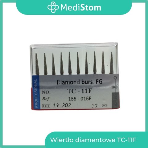 Wiertło Diamentowe TC-11F 166-016F; (czerwone); 10 szt.