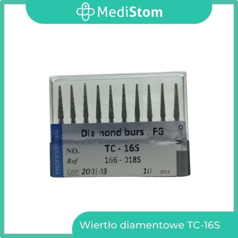 Wiertło Diamentowe TC-16S 166-018S; (czarne); 10 szt.