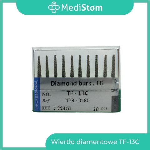 Wiertło Diamentowe TF-13C 173-018C; (zielone); 10 szt. Wiertło Diamentowe TF-13C 173-018C; (zielone); 10 szt.