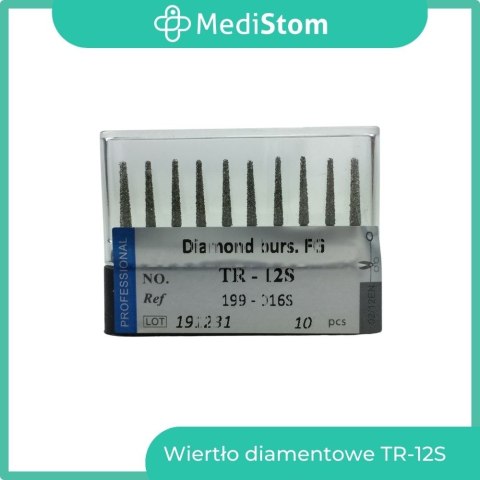 Wiertło Diamentowe TR-12S 199-016S; (czarne); 10 szt. Wiertło Diamentowe TR-12S 199-016S; (czarne); 10 szt.