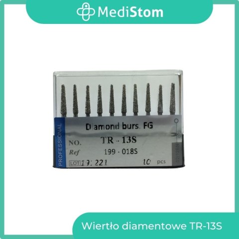 Wiertło Diamentowe TR-13S 199-018S; (czarne); 10 szt. Wiertło Diamentowe TR-13S 199-018S; (czarne); 10 szt.