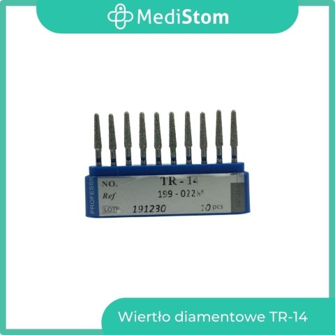 Wiertło Diamentowe TR-14 199-022M; (niebieskie); 10 szt. Wiertło Diamentowe TR-14 199-022M; (niebieskie); 10 szt.