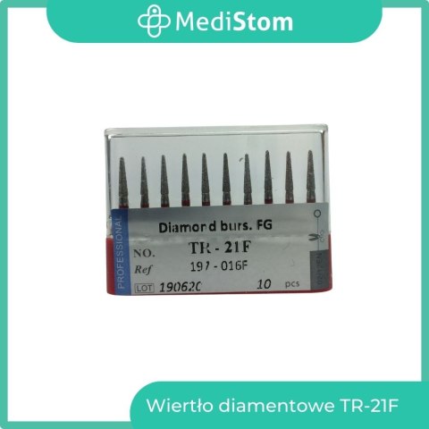 Wiertło Diamentowe TR-21F 197-016F; (czerwone); 10 szt. Wiertło Diamentowe TR-21F 197-016F; (czerwone); 10 szt.