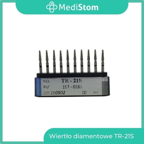 Wiertło Diamentowe TR-21S 197-016S; (czarne); 10 szt. Wiertło Diamentowe TR-21S 197-016S; (czarne); 10 szt.