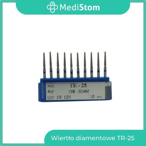 Wiertło Diamentowe TR-25 198-014M; (niebieskie); 10 szt. Wiertło Diamentowe TR-25 198-014M; (niebieskie); 10 szt.