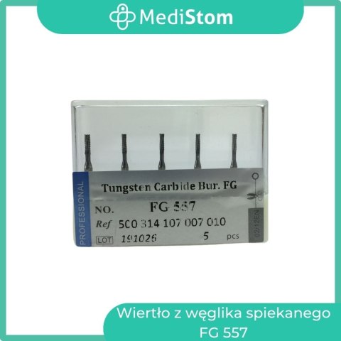 Wiertło z węglika spiekanego FG 557; 5 szt. Wiertło z węglika spiekanego FG 557; 5 szt.