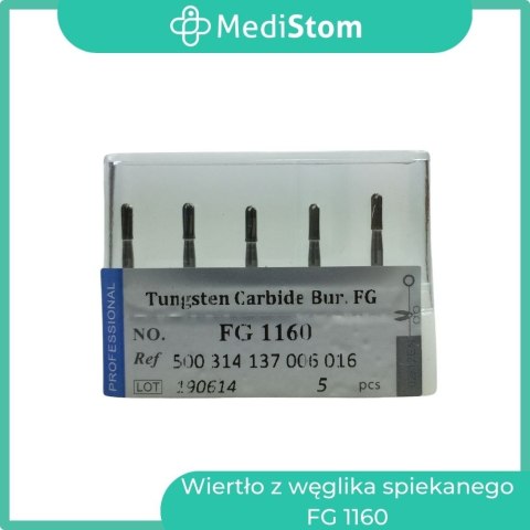 Wiertło z węglika spiekanego FG 1160; 5 szt.