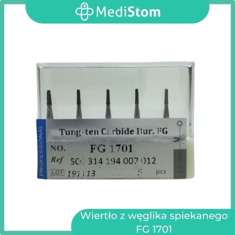 Wiertło z węglika spiekanego FG 1701; 5 szt.