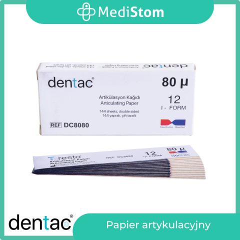 Papier artykulacyjny prostokątny, DENTAC Papier artykulacyjny prostokątny, DENTAC