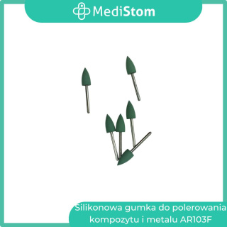 Silikonowa gumka do polerowania kompozytu i metalu AR103F; 10 szt.