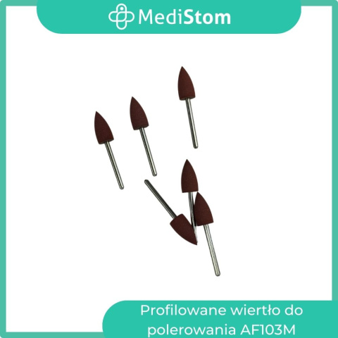 Silikonowa gumka do polerowania kompozytu i metalu Af103M; 10 szt. Silikonowa gumka do polerowania kompozytu i metalu Af103M; 10 szt.