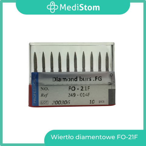 Wiertło Diamentowe FO-21F 249-014F; (czerwone); 10 szt.