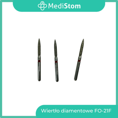 Wiertło Diamentowe FO-21F 249-014F; (czerwone); 10 szt.