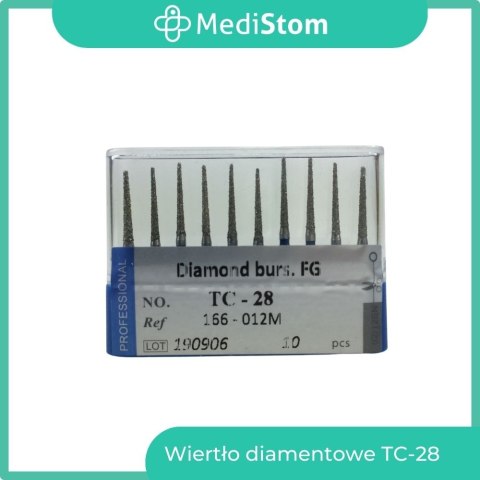Wiertło Diamentowe TC-28 166-012M; (niebieskie); 10 szt. Wiertło Diamentowe TC-28 166-012M; (niebieskie); 10 szt.