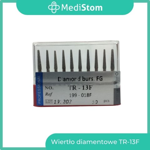 Wiertło Diamentowe TR-13F 199-018F; (czerwone); 10 szt. Wiertło Diamentowe TR-13F 199-018F; (czerwone); 10 szt.