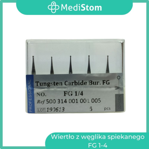 Wiertło z węglika spiekanego FG 1/4; 5 szt. Wiertło z węglika spiekanego FG 1/4; 5 szt.