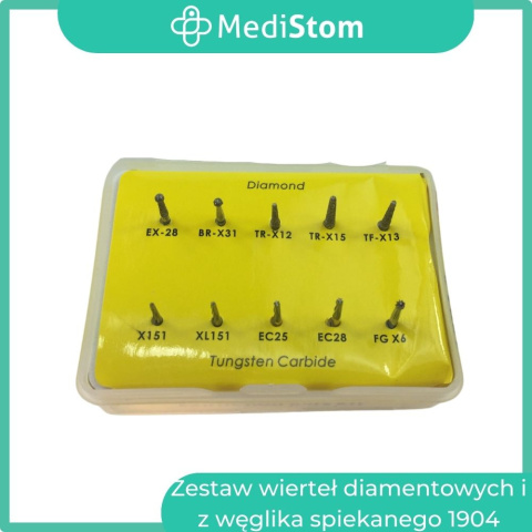 Zestaw wierteł diamentowych i z węglika spiekanego Zestaw wierteł diamentowych i z węglika spiekanego