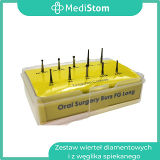 Zestaw wierteł diamentowych i z węglika spiekanego