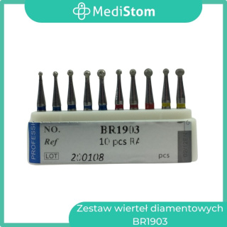 Zestaw wierteł diamentowych na kątnicę (kulka) BR1903