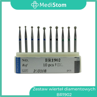 Zestaw wierteł diamentowych na turbinę (kulka) BR1902