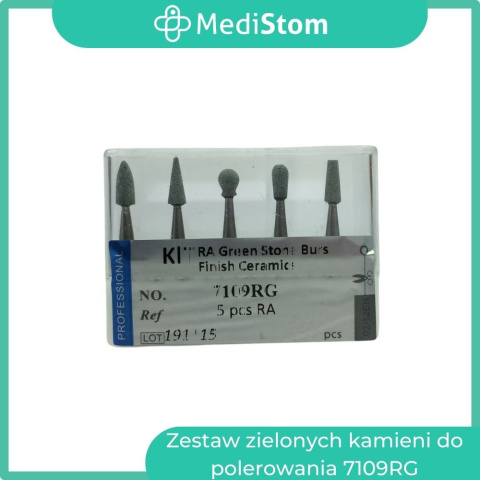 Zestaw zielonych kamieni polerujących Arkansas na kątnicę 7109RG Zestaw zielonych kamieni polerujących Arkansas na kątnicę 7109RG