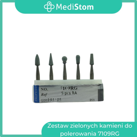 Zestaw zielonych kamieni polerujących Arkansas na kątnicę 7109RG Zestaw zielonych kamieni polerujących Arkansas na kątnicę 7109RG