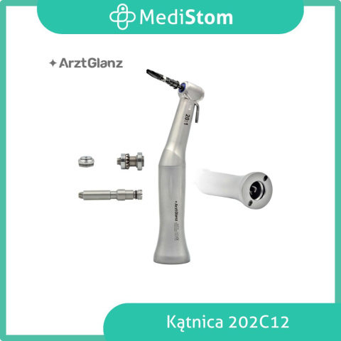 Kątnica implantacyjna 20:1 na mikrosilnik 202C12, Arzt Glanz Kątnica implantacyjna 20:1 na mikrosilnik 202C12, Arzt Glanz