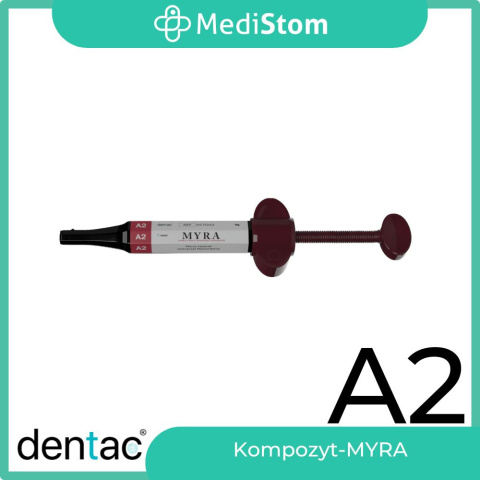Kompozyt do wypełnień Myra, A2 - Microhybrid Composite A2, 4g, DENTAC Kompozyt do wypełnień Myra, A2 - Microhybrid Composite A2, 4g, DENTAC