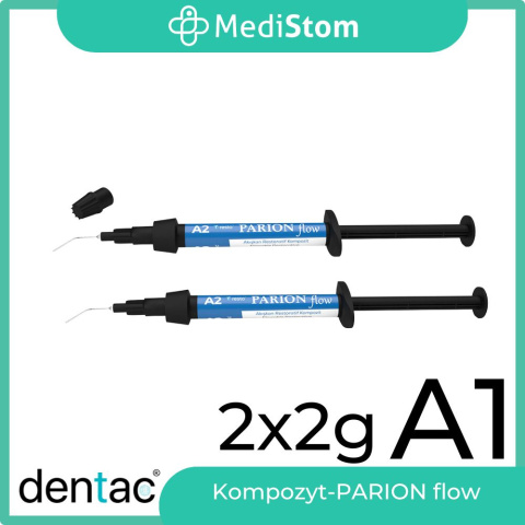 PARION Flow Composite A1, 2x2g Kompozyt do odbudowy DENTAC