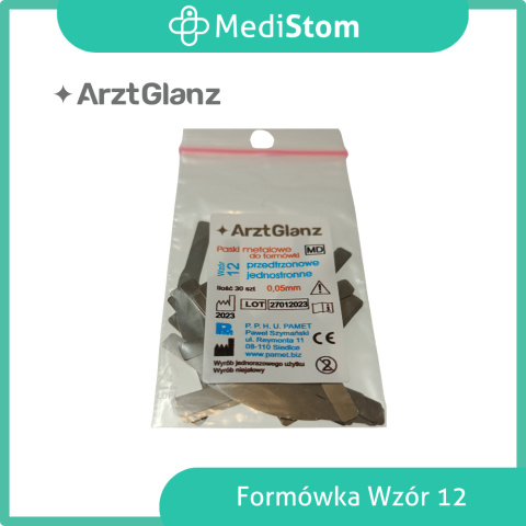 Paski do formówek profilowane Arzt Glanz przedtrzonowe jednostronne wzór 12 Paski do formówek profilowane Arzt Glanz przedtrzonowe jednostronne wzór 12