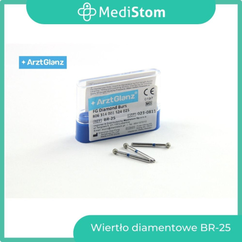 Wiertło Diamentowe BR-25 001-025M; (niebieskie); 10 szt. Wiertło Diamentowe BR-25 001-025M; (niebieskie); 10 szt.