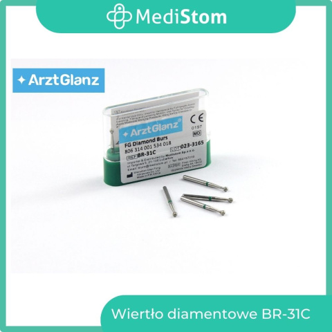 Wiertło Diamentowe BR-31C 001-018C; (zielone); 10 szt.