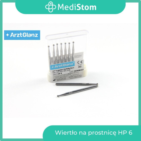 Wiertło na prostnicę HP 6; (różyczka 1,8mm); 5 szt. Wiertło na prostnicę HP 6; (różyczka 1,8mm); 5 szt.