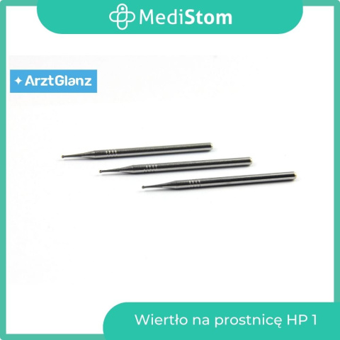 Wiertło na prostnicę HP 1; (różyczka 0,8mm); 5 szt. Wiertło na prostnicę HP 1; (różyczka 0,8mm); 5 szt.