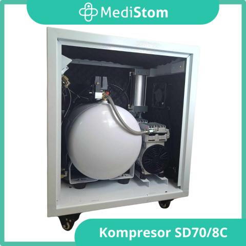Kompresor Stomatologiczny Arzt Glanz 35litrów / 165l/min / 45db model:SD70/8CD Kompresor Stomatologiczny Arzt Glanz 35litrów / 165l/min / 45db model:SD70/8CD