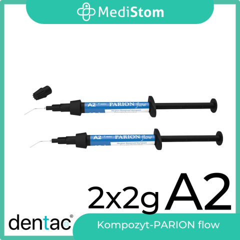 PARION Flow Composite A2, 2x2g Kompozyt do odbudowy DENTAC PARION Flow Composite A2, 2x2g Kompozyt do odbudowy DENTAC